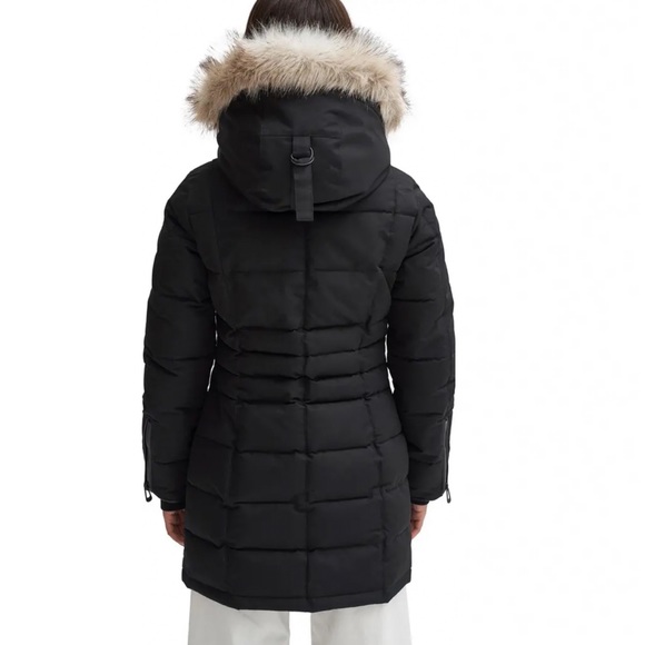 Noize Harper Quilted Faux Fur Trim Parka - Picture 2 of 8